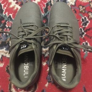 No Bull olive green trainers